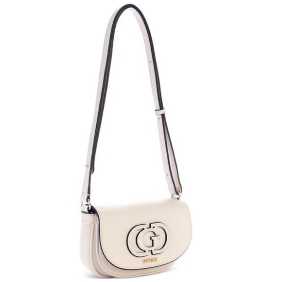 GUESS Calebra convertible mini shoulder crossbody bag - Off White - Picture 1 of 11